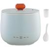 Generic 2,3L,Cuociriso Piccolo, Mini Cuociriso Elettrico con Antiaderente, Mini Cuociriso per 1-2 Persone, 4 Funzioni Multicooker per Preparare Riso, Zuppa