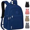 KTUEOV Zaino Scuola 25L, Leggero Zaino Scuola Media Ragazza in Nylon Zainetto Multitasche Uomo Donna Zaini Scuola Superiore Università Impermeabile Zaino PC 15,6 Pollici per Scuola, Viaggo e Lavoro