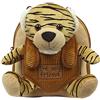 PERLETTI Zaino Peluche Tigre Animale Bambina Bambino 3 4 5 Anni - Zainetto Tigrotto Borsa Bimbo Bimba per Scuola Viaggi - Cartella Scolastica Asilo Morbida e Capiente - 21x27x9 cm (Tigre)