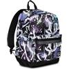 Seven Zaino Doppio Scomparto - PRO XXL The Double - con Tasca Porta PC Portatile, Tasca Porta Borraccia, Auricolari Wireless - Viola e Bianco - Scuola & Tempo Libero