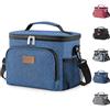 Lifewit Borsa Termica Porta Pranzo,Borsa Frigo Riutilizzabile per Uomo Donna, Borsa Porta Pranzo Portatile Congelabile a Prova di Perdite con Tracolla Regolabile per Adulti per Lavoro, Blu scuro 9L