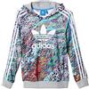 adidas Felpa Fiore Colori Verde/Grigio/Bianco Multi-Coloured 10 Anni