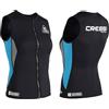 CRESSI Guardian Lady - Giacca, Gilet o Pantaloni Donna in Neoprene Bifoderato 2mm, per Nuoto, Snorkeling, SUP, Surf, Kayak e Altri Sport Acquatici, Nero/Acquamarina