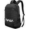 ATLANTIS NASA edition Borsa notebook 15.6 pollici a tracolla, imbottitura interna, vano porta documenti, tasca esterna per accessori, fascia per aggancio Trolley Cinghia a tracolla, colore nero.
