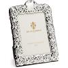 SEC OF FLORENCE 8001/10x15 Cornice Portafoto in Argento Massiccio 925 con Retro in Legno Mogano