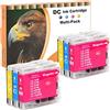 D&C Cartucce d'inchiostro compatibili per Brother LC-970 LC-1000XL per Brother DCP-130C DCP-135C DCP-150C DCP-330C DCP-350C DCP-357C MFC-235C MFC-240C MFC-260C MFC-465CN MFC-5460CN DCP-750CW (6-Pack)