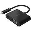 Belkin USB-C to VGA + Charge Adapter, BLK (60W PD)