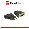 ProPart Adatt. Spina HDMI(19PIN)-Presa DVI-D Dual Link(24+5) dorato