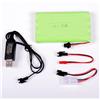 Ni-MH PACCO BATTERIA 9,6v 2400mAh 102x59x15mm RICARICA USB SM 2P KET JST E3D1