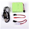 Ni-MH PACCO BATTERIA 9,6v 2400mAh 58x52x30mm RICARICA USB SM 2P KET JST E3D2