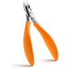 FVION Tagliaunghie Professionale Tronchesino Tagliaunghie di Precisione per Piedi per Unghie Spesse o Incarnite con Custodia in Metallo