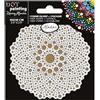 Aladine - Kit Mandala 10 cm in Dot Painting - Cofanetto Mandala con stencil Mandala e supporto in legno - 85498