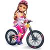 Nancy - Una Giorno in Mountain Bike, Bambola Che pedala Veramente e Bicicletta con Ruote girevoli, per Bambine e Bambini dai 3 Anni, Famosa (700017339)