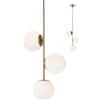 REDO GROUP Lampadario a sospensione 3 luci colore oro opaco Nina Redo 012627 [19021000]