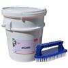 AQUA SPHERE DICLORO GRANULARE AQUA SPHERE 55-56% Secchio 25 kg - Cloro in Granuli per Trattamenti d'urto + Spazzola con Maniglia