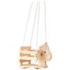 Small Foot 4774 Altalena per bambini Cavallo in legno small foot, con bordi e maniglie per una seduta indipendente, da 2 anni