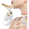 Generic Massaggiatore elettrico per viso e collo, dispositivo di bellezza per il viso, sicuro e inodore, per viaggi, dormitorio, viaggi di lavoro e casa