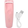 Agatige Piegaciglia Elettrico Riscaldato, Rapido Naturale USB Ricaricabile Eye Lash Curler Temperatura Costante Silicone Ciglia Bigodini per Lunga Durata (Rosa)