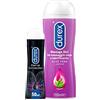 Durex Gel Lubrificante Sessuale Intimo x2, 1 Confezione di Eternal Connection per sesso anale da 50 ml e 1 Confezione di Gel Massage 2in1 per preliminari e sesso orale con Aloe Vera da 200ml