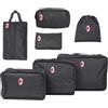AC Milan Set 7 pezzi da viaggio, Prodotto Ufficiale Milan, 141855 MILAN