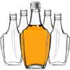 KADAX Bottiglie di vetro da 250 ml con tappo a vite, 5 pezzi, bottiglie vuote da riempire, bottiglie di liquore in vetro, piccole bottiglie di liquore (argento)