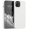 kwmobile Custodia Compatibile con Apple iPhone 13 Cover - Back Case per Smartphone in Silicone TPU - Protezione Gommata - bianco matt