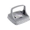 Stefanplast NO MANUFACTURER 8003507558021 PORTATOVAGLIOLI Orizzontali Tosca Stone G/B 22X22 H.16,5, Vetro, Grigio