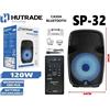 Hutrade Cassa Amplificata Sp-32 120W Karaoke Bluetooth Microfono Wireless Trolley
