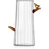 Ichendorf Milano Vaso Uccellino, Collezione Birds, D10 x H21 cm, Ambra, Vetro Borosilicato, Fatto a Mano