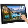 ATLANTIS A05-T27A-VHDM Monitor Touch 27 pollici, Touchscreen 10 tocchi, Full HD 1920x1080, HDMI VGA DP, inclinabile 15°-50°, Vetro Protettivo 7H, Contrasto 1000:1, Angolo 178/178,Vesa 100