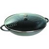 STAUB Wok, Ghisa, Grigio, 37 cm