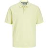 JACK & JONES Male Polo Monocromatico Polo, Giallo lime pallido, XL