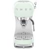 Smeg, Macchina da Caffè Espresso Manuale ECF02PGEU, Made in Italy, Cappuccino System, Thermoblock, Tazze Grandi e Funzione Caffè Doppio, Made in Italy, Dimensioni Compatte, 1350W, Verde Pastello
