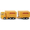 Siku 1694, Camion DHL con rimorchio, Metallo,Plastica, Giallo, Portelloni posteriori apribili, Rimorchio rimovibile