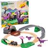 BRIO World - Set avventura con dinosauri 36094 | set di trenini per bambini dai 3 anni in su