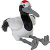 Wild Republic Cuddlekins Eco Gru con Corona Rossa, Peluche gru con corona rossa, 12 pollici, giocattolo di peluche, ecologico.
