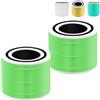 YERXPAFT Filtro di Ricambio LEVOIT Core 300-RF 3 in 1 HEPA | Compatibile Con Core 300 300S Purificatore d'Aria | Per Chi Soffre di Allergie | 2 Pezzi, Verde