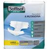 Soffisof Air Dry Pannoloni con Adesivi Extra L - 15x Pannoloni per Anziani a Mutandina - Assorbenza fino a 7 Gocce - Ausili Incontinenza Uomo e Donna, Confezione Singola