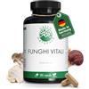 GREEN NATURALS Funghi medicinali (complesso di 7 funghi) - Alto dosaggio: 1.050 mg per dose giornaliera - 180 capsule (scorta per 3 mesi) - Senza additivi - Qualità premium - Green Naturals®