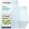 KAISER plastic® Xtra-Strong - Piastre per serra, 14 pezzi, in policarbonato (PC), piastra a doppia parete, peso 700 g/m², 1210 x 605 mm, spessore 4 mm, 10,25 m²