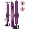 Action Roxer Heating, Thrusting & Vibrating Sex Machine with Remote Control Purple