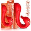 InToYou Swana Vibrator Licking Tongue with Angle Adjustable Red