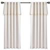 Lush Decor Lush Décor, tende con nappe stile edera neutra, tinta unita, pannello per finestra soggiorno, sala da pranzo, camera da letto (coppia), 160 cm x 101 cm