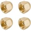 LONGHAO 4 pezzi Split Flare Dado Di Unione,Dadi Flare In Ottone Aria Condizionata Raccordi Parti,3/8 Di Pollice Per Condizionatori D'Aria Linea Refrigerante (3''3/8)