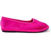 I Love Laura Friulana Donna Velluto Fuxia Tinta Unita Scarpe Fondo Gomma N40