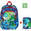 ZAINO SEVEN SJ GANG ADVANCED FANTASYS BOY + ASTUCCIO 3 ZIP SEVEN SJ GANG