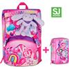 ZAINO SEVEN SJ GANG ESTENSIBILE BIG FANTASYS GIRL + ASTUCCIO 3 ZIP SEVEN SJ GANG