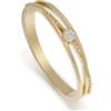 Meissa Anello impilabile d'oro per donne in argento 925 Anelli di pregio Anello midi per il dito indice Anelli unici fatti a mano per ragazze