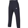 Nike Pantaloni in Maglia con Orlo Aperto Sportswear Club da Uomo, Obsidian/White, FQ4332-451, L