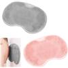 AetherAurora 2 Pezzi Piedi Scrubber per Doccia Silicone 27.5cm * 20cm con Ventose Antiscivolo Pad Massaggio Doccia Appendibile Non è Necessario Piegarsi per Deterge, Esfoliare, Circolazione Sanguigna(Grigio, Rosa)